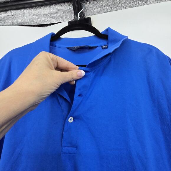 Ralph Lauren Golf Polo Shirt Mens XXL Blue Short Sleeve Pima Cotton Peru Outdoor - Picture 3 of 9
